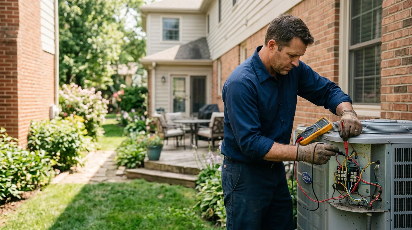 HVAC technician working near Dry Ridge, KY